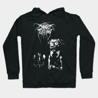 Dark Griffon Throne // Black Metal Punk Brussels Griffon Hoodie